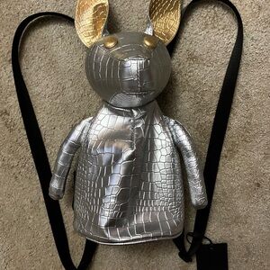 Kendall & Kylie Silver and Gold Backpack